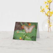 Boterfly Thinking of You Kaart (Gele Bloem)