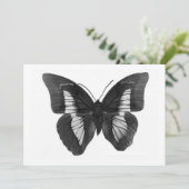 Boterfly-uitnodiging Kaart (Staand voorkant)