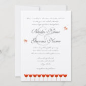 Boterfly - uitnodiging voor koraal en grijze papav (Achterkant)