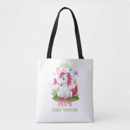 Boterfly Unicorn voor de eerste dag van de Keer Te Tote Bag