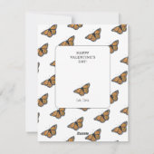 Boterfly Valentijn Holiday Kaart (Achterkant)