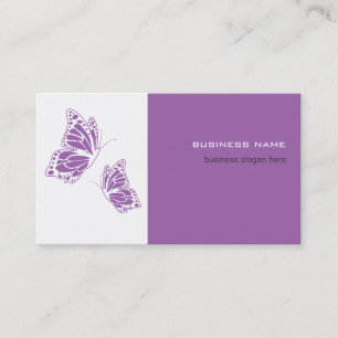 Boterfly Violet en wit elegant modern Eenvoudig Visitekaartje