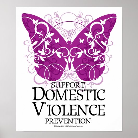 Boterfly voor huiselijk geweld poster (Voorkant)
