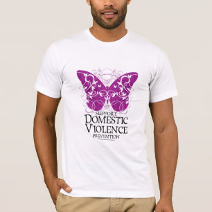 Boterfly voor huiselijk geweld t-shirt