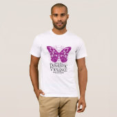 Boterfly voor huiselijk geweld t-shirt (Voorkant volledig)