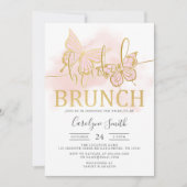 Boterfly Vrijgezellenfeest Bridal Brunch Kaart (Voorkant)