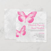 Boterfly Wedding Invitations Kaart (Voorkant / Achterkant)