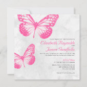 Boterfly Wedding Invitations Kaart (Voorkant)