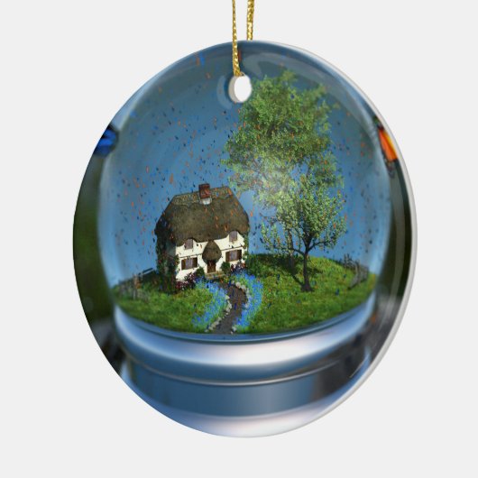 Boterfly Wereldbol Ornament (Links)