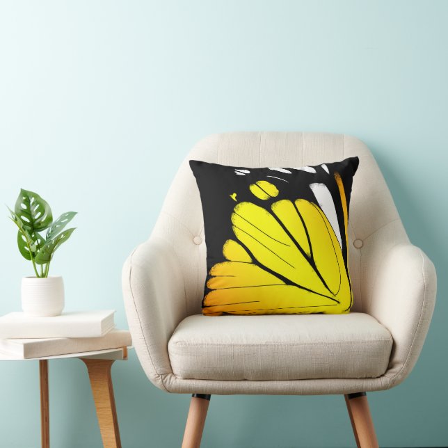 Boterfly Wing - Oranje meeuw Kussen (Stoel)