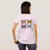 Boterfly Wings Inspirerend Words Custom T-Shirt (Achterkant volledig)