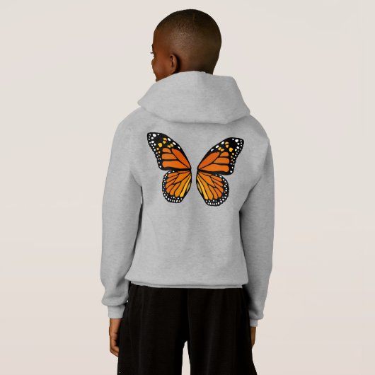 Boterfly Wings Kinder Sweatshirt Cute Butterfly To (Achterkant volledig)