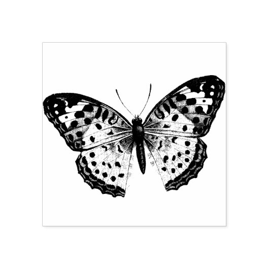 Boterfly Wood Art Stamp Rubberstempel (Afrduk)