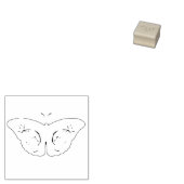 Boterfly Wood Art Stamp Rubberstempel (Gestempeld)