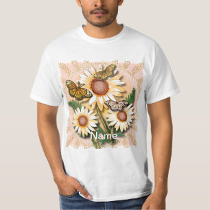 Boterfly Yellow Daisies T-shirt