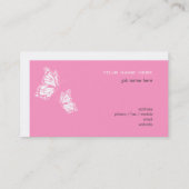 Boterfroze en witte elegante moderne Eenvoudige 2 Visitekaartje (Achterkant)