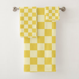 botergeel dambord bad handdoek