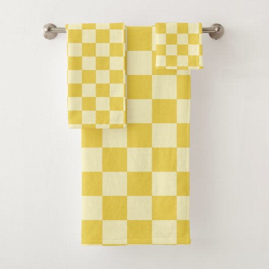 botergeel dambord bad handdoek (Insitu)