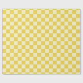 botergeel dambord cadeaupapier (Vlak)