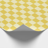 botergeel dambord cadeaupapier (Hoek)