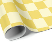 botergeel dambord cadeaupapier (Rol Hoek)