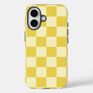 botergeel dambord iPhone 16 hoesje