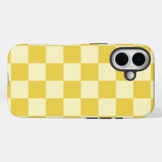 botergeel dambord Case-Mate iPhone case (Achterkant (horizontaal))