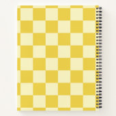 botergeel dambord notitieboek (Achterkant)