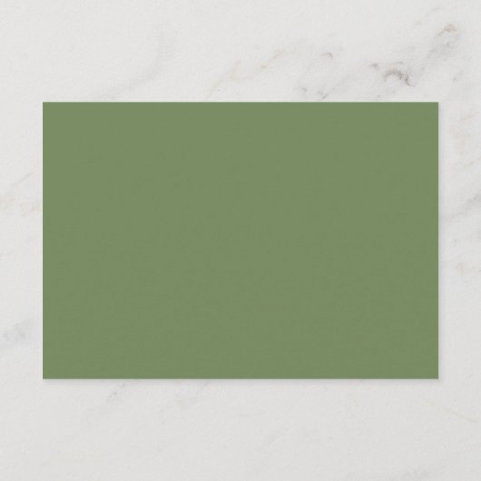 Botergeel en salie minimalistische receptie informatiekaartje (Achterkant)