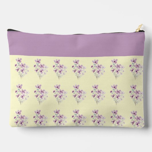 Botergeel met bloemige toets etui (Achterkant)