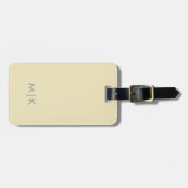 botergeel | Modern monogram Bagagelabel (Voorkant horizontaal)