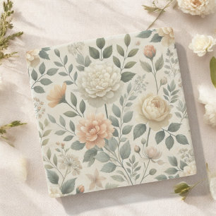 Botergeel Waterverf Bloemen Lente & Zomer Stenen Onderzetter