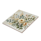 Botergeel Waterverf Bloemen Lente & Zomer Tegeltje (Zijkant)