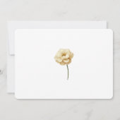 Botergeel Waterverf Floral Classic Elegant Save The Date (Achterkant)