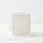 Botergeel Wit Matglas Koffiemok (Voorkant links)