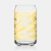 Botergele pastel op de bruiloft van echtpaar Le Blikvorm Glas (Links)