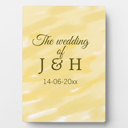 Botergele pastel op de bruiloft van echtpaar Le Fotoplaat (voorkant)