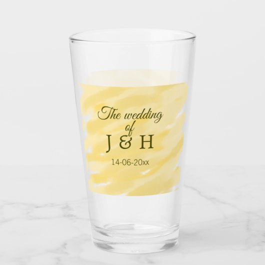 Botergele pastel op de bruiloft van echtpaar Le Glas (Voorkant)