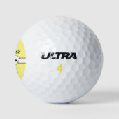 Botergele Witte Strik Persoonlijk Golfballen (Logo)