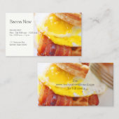 boterham met baconwafel visitekaartje (Voorkant / Achterkant)