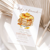 Boterhoning Pannenkoek Baby Brunch Baby shower Kaart
