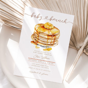 Boterhoning Pannenkoek Baby Brunch Baby shower Kaart