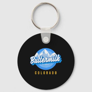 Botermilk Snowboarden Co Ski Colorado Mountain S Sleutelhanger