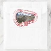 Botermolens klimmen Carabiner Sticker (Tas)