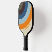 Boternoot Fade Cirkel Streep met Naam Pickleball Paddle (Links)