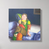 "Botero encastrado" Canvas Afdruk (Voorkant)
