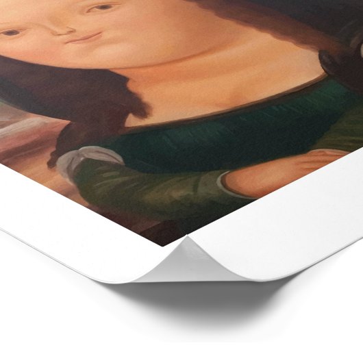 Botero - Mona Lisa Poster (Hoek)