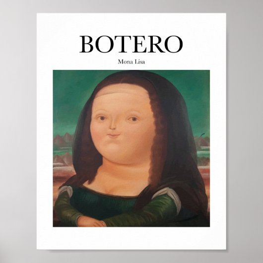 Botero - Mona Lisa Poster (Voorkant)