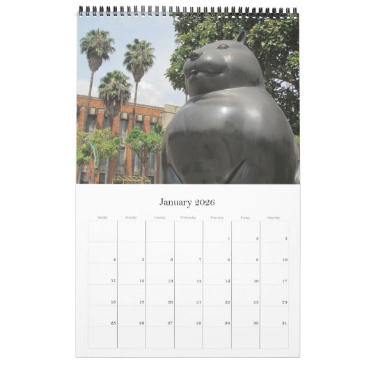 Botero sculpturen 2025 kalender (Jan 2026)
