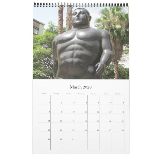 Botero sculpturen 2025 kalender (Mar 2026)